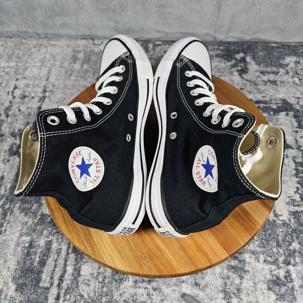 Converse Chuck Taylor All Star Mens 7.5 Womens 9.5 Black Canvas Shoes High Top